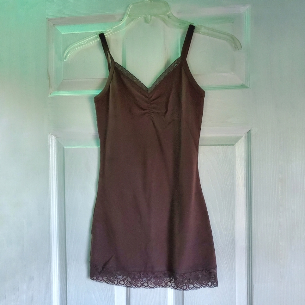 Buckle Cami Top Dk Brown Small
